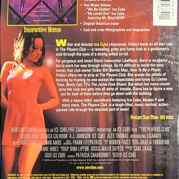 The Players Club DVD Movie 1998 - Picture 2 of 2